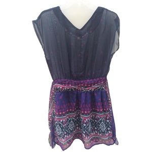 NWT She's Cool Tribal Print Sheer Stretch Dress